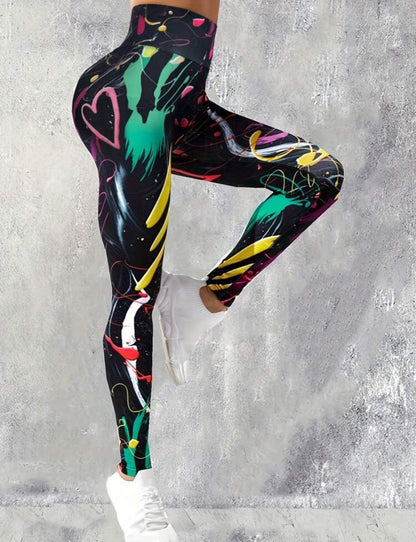 Leggings cintura alta multicolor