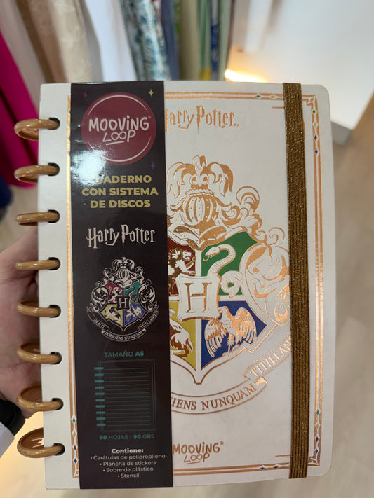 Cuaderno con sistema de discos Harry Potter