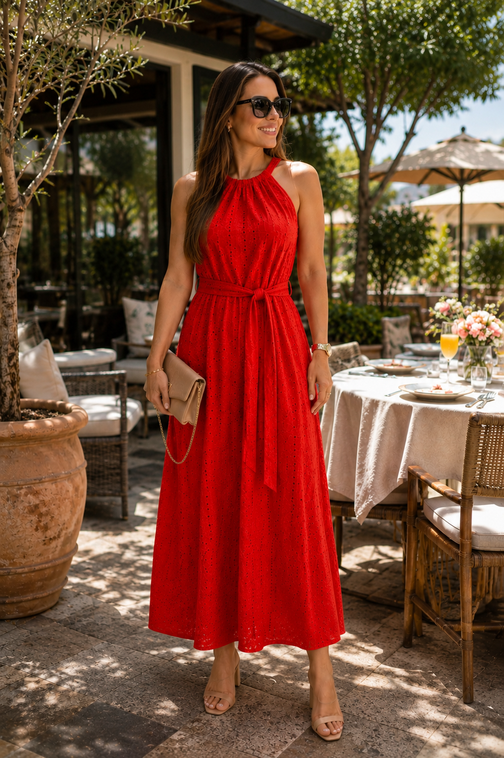 Vestido rojo Ann Taylor