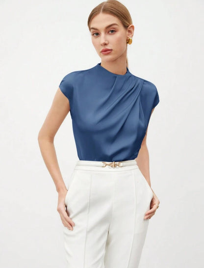 Camisa azul elegante