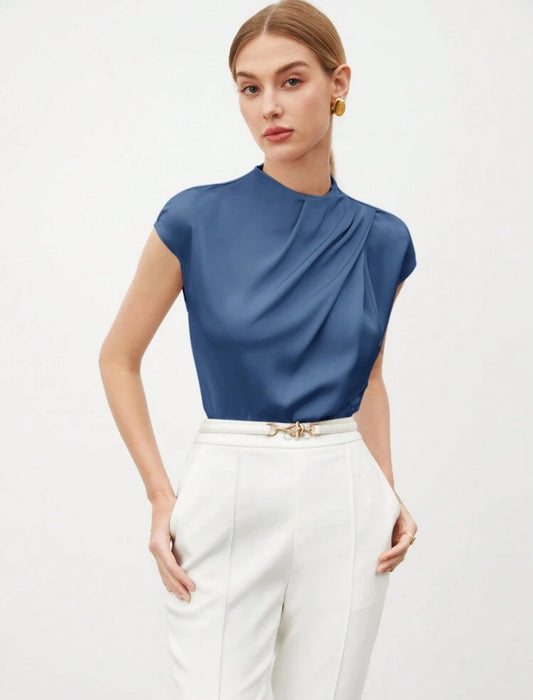 Camisa azul elegante