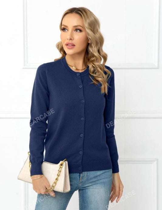 Sueter azul con botones
