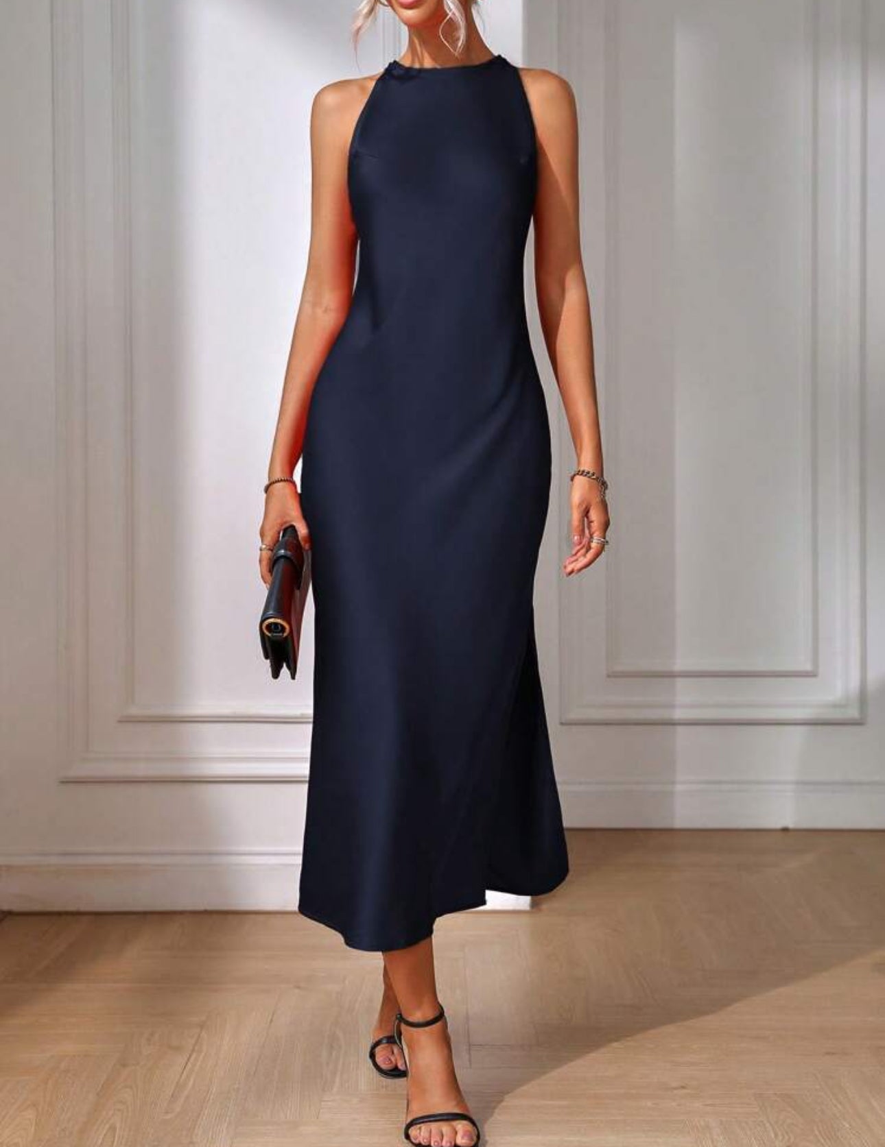 Vestido formal azul marino
