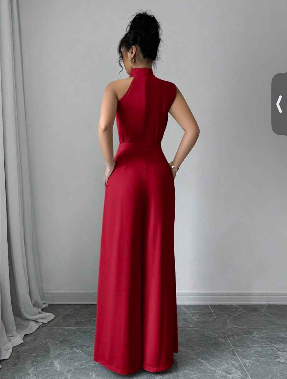 Jumpsuit rojo shoulder off