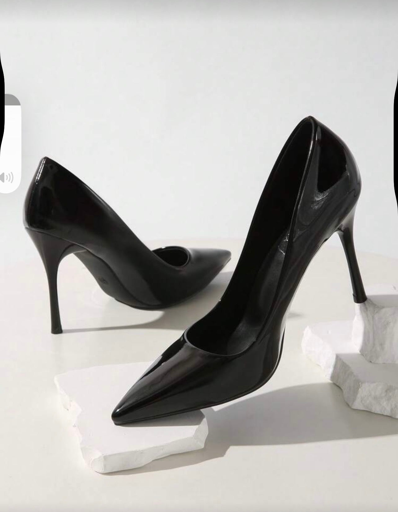 Tacones Negros Elegantes de 4in