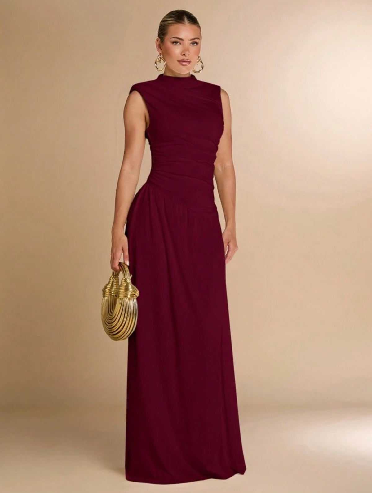 Vestido burgundy largo