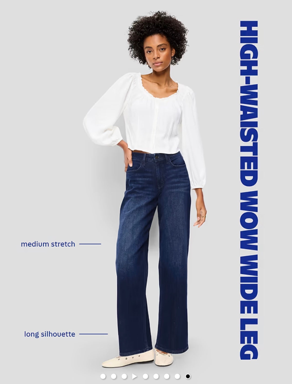 Jean wow wide leg Old Navy