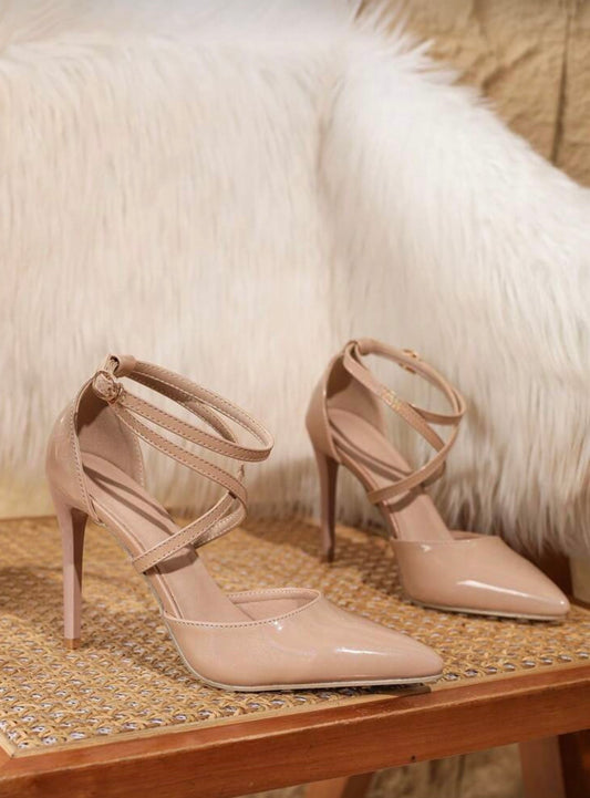 Tacones Romanos stiletto con destellos tornasol