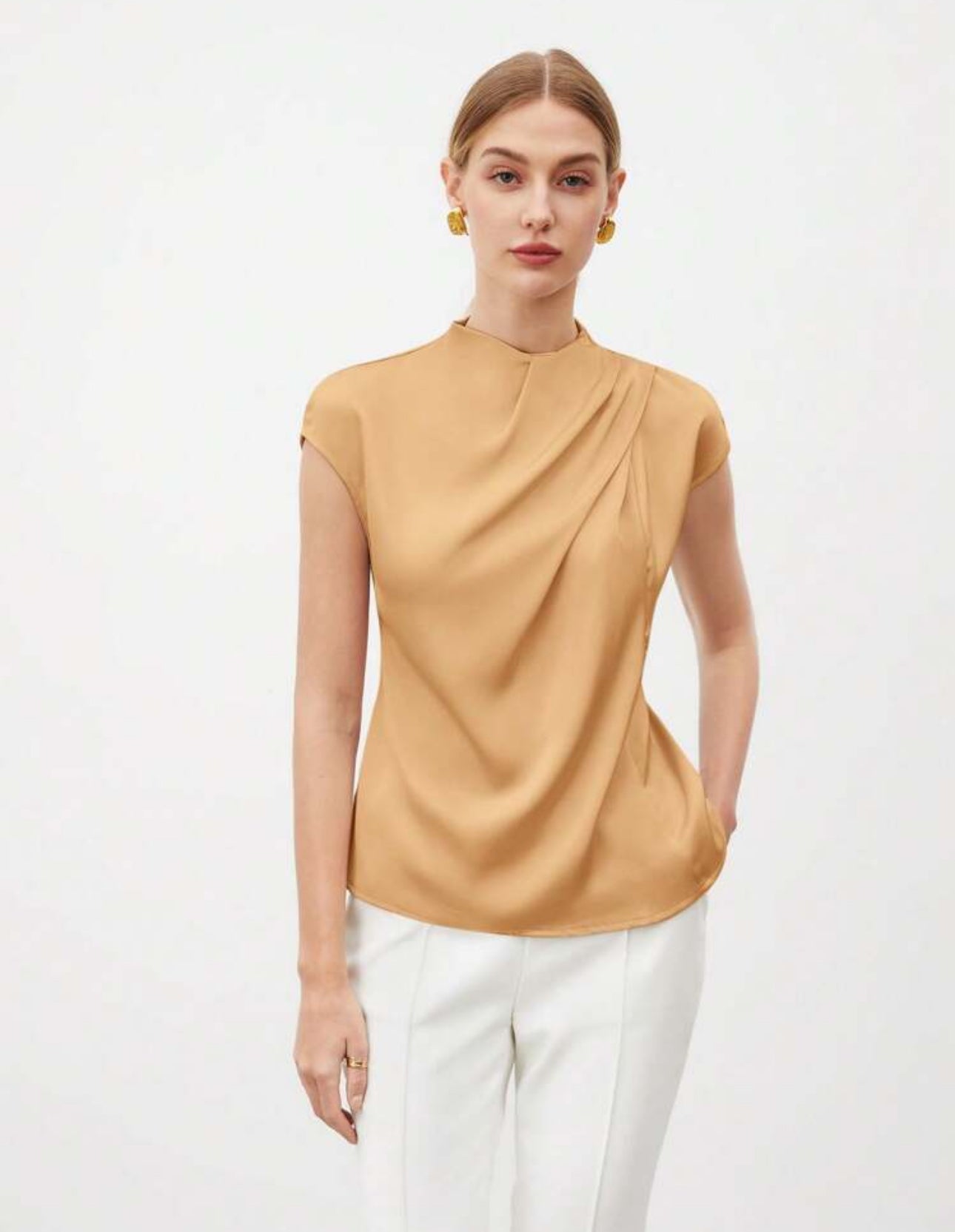 Camisa marrón elegante
