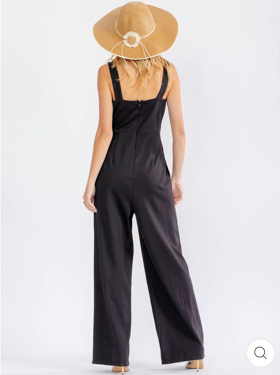 Jumpsuit negro wide leg