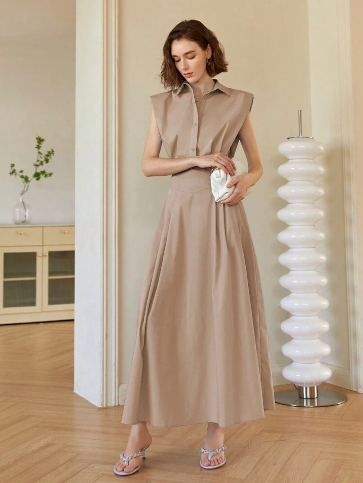 Vestido Amelia beige arena