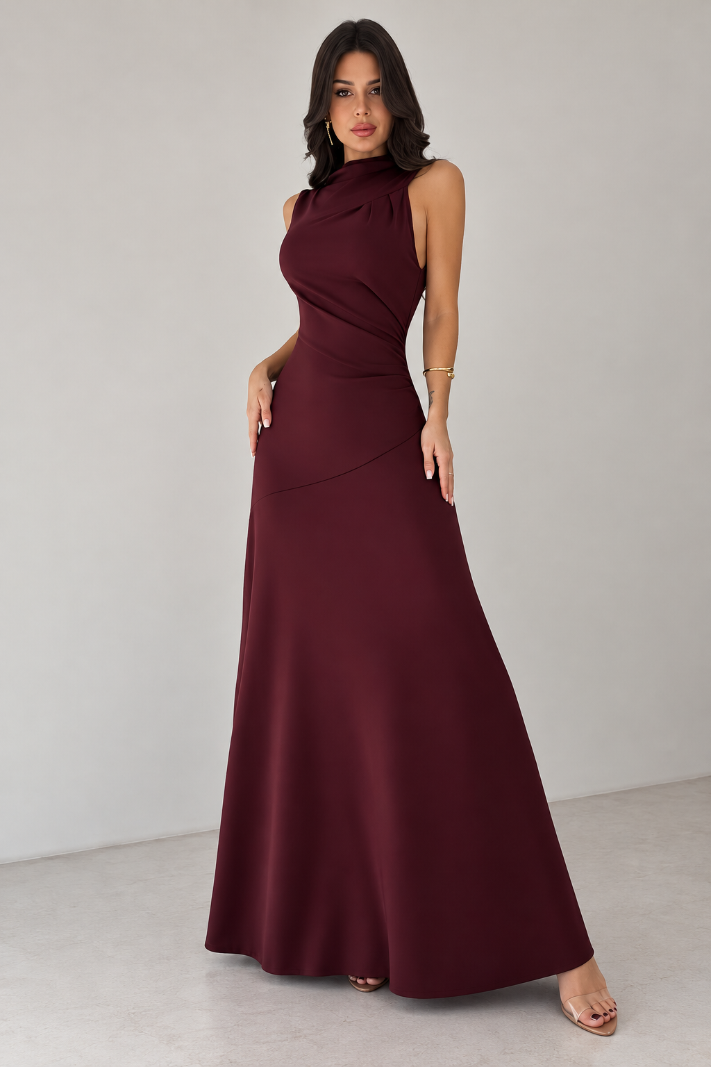 Vestido Valentina burgundy