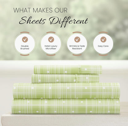 ienjoy Home The Timeless Classics Soft Polka Dots Twin Sheet Set