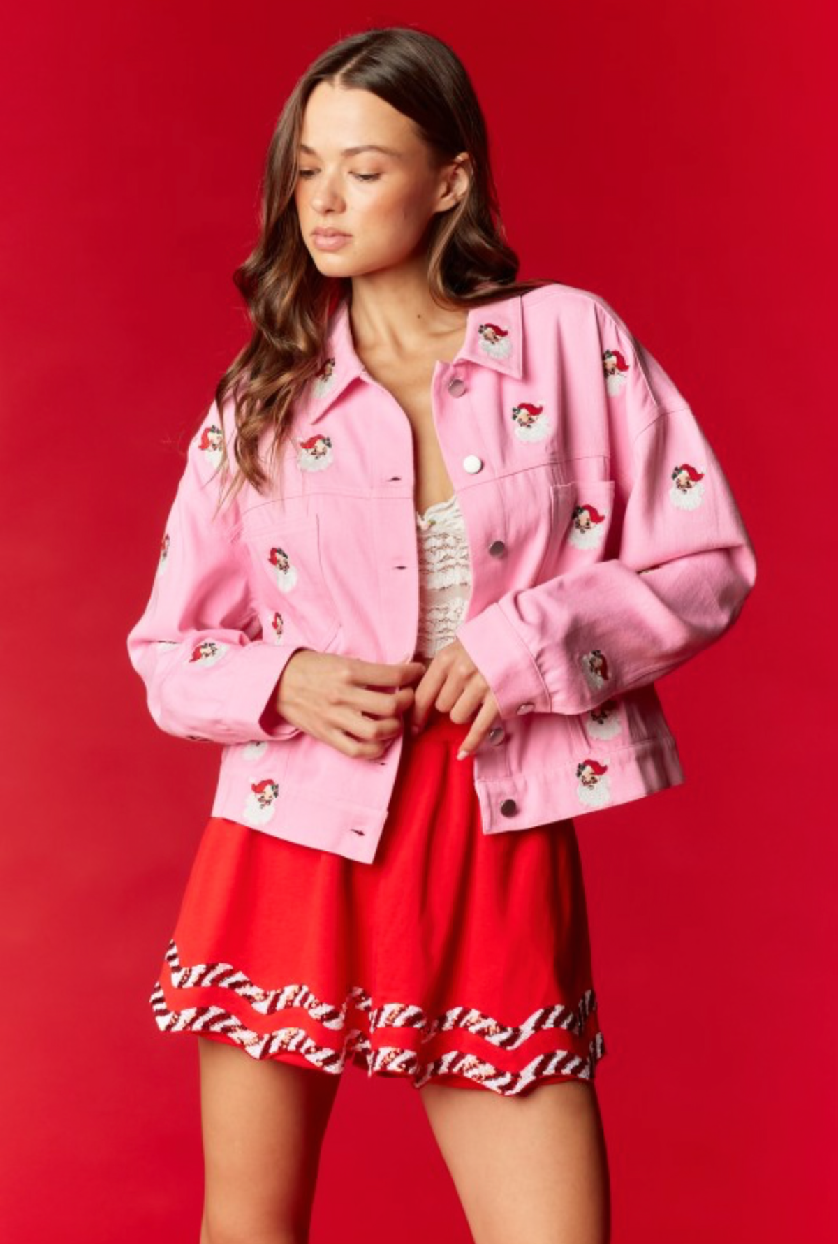 Chaqueta Pink Santa rosada