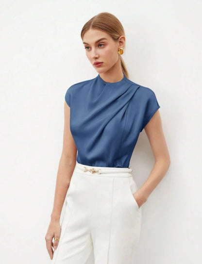 Camisa azul elegante