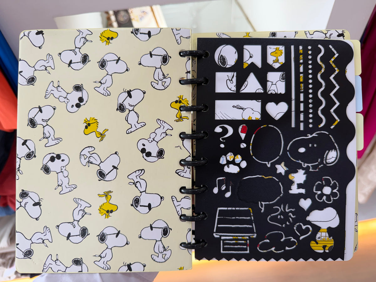 Cuaderno Snoopy con sistema de discos