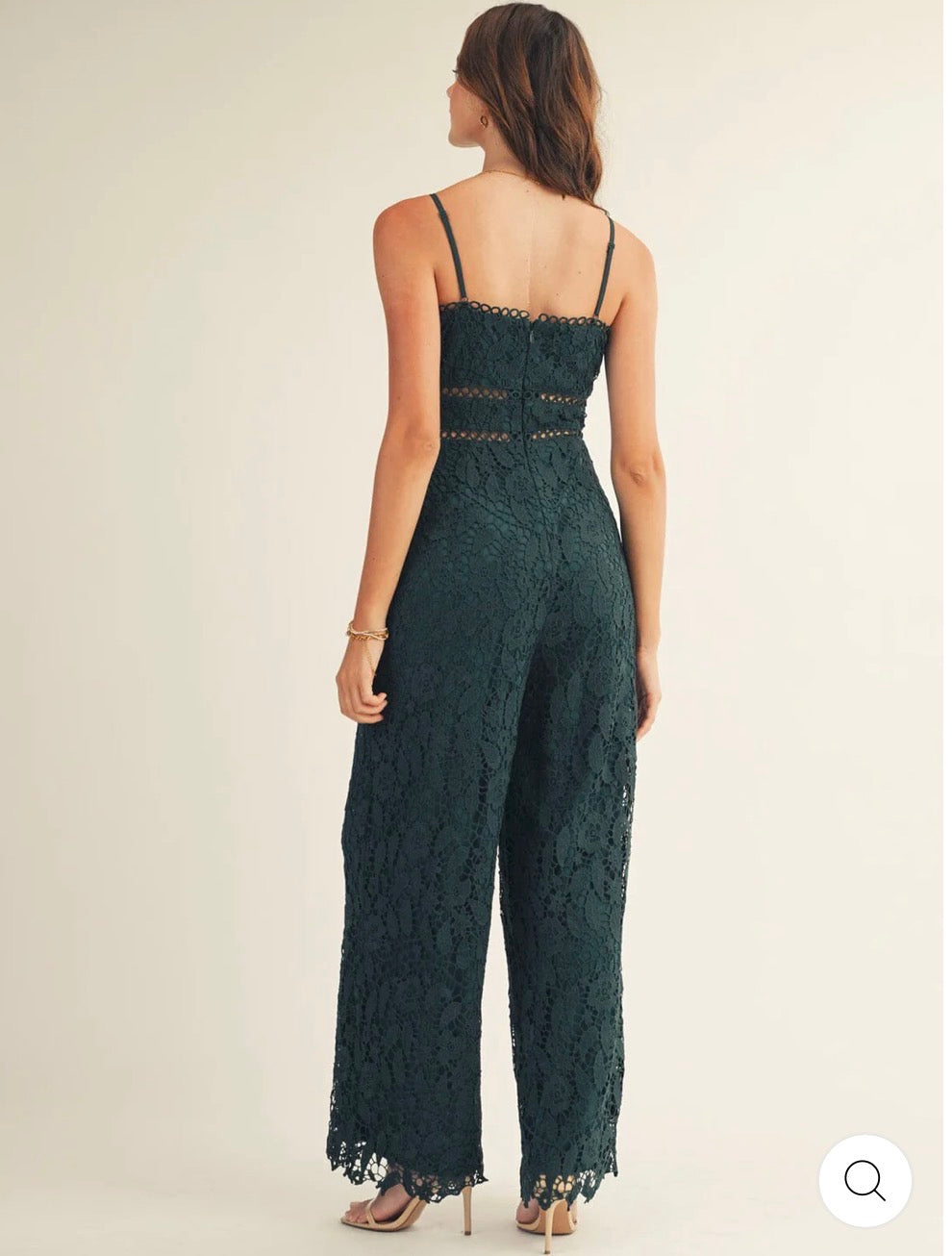 Jumpsuit verde crochet