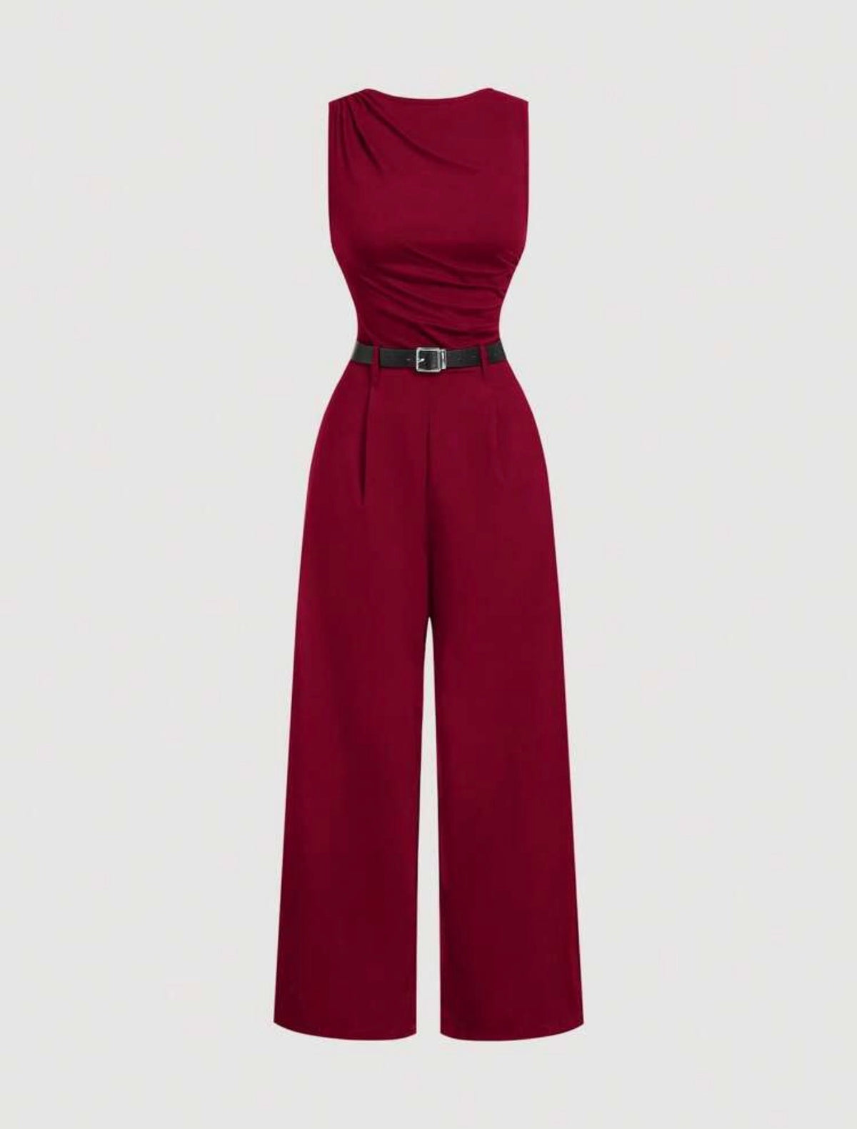 Jumpsuit Élise | Rojo Carmesí – Incluye faja