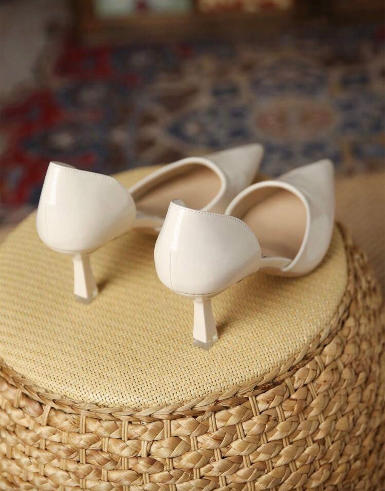 Tacones color perla