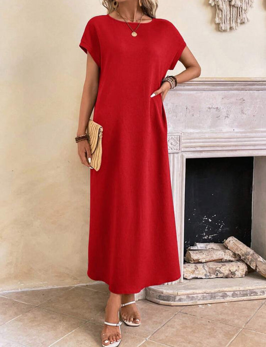 Vestido rojo largo