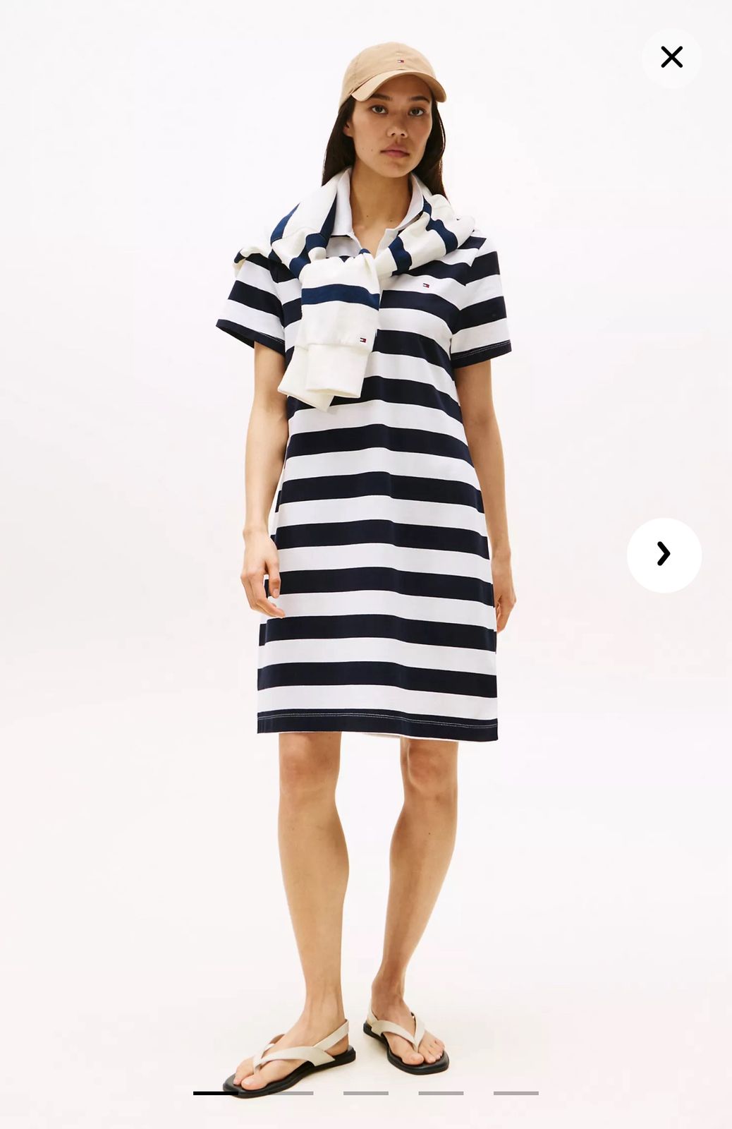 Vestido líneas blanco y negro Tommy Hilfiger