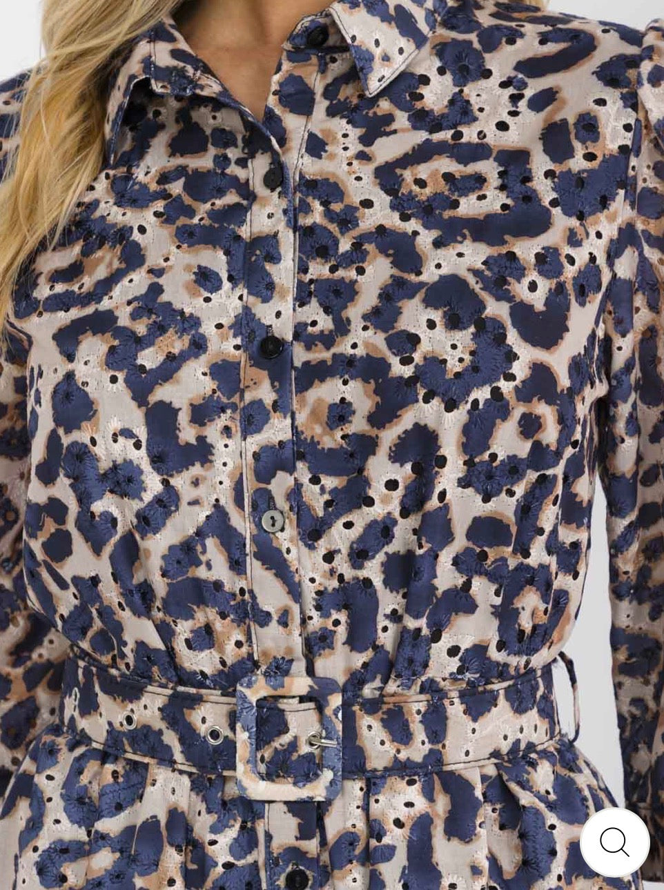 Vestido maxi animal print