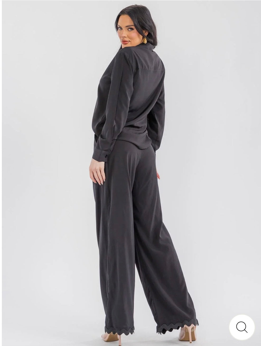Conjunto negro manga larga