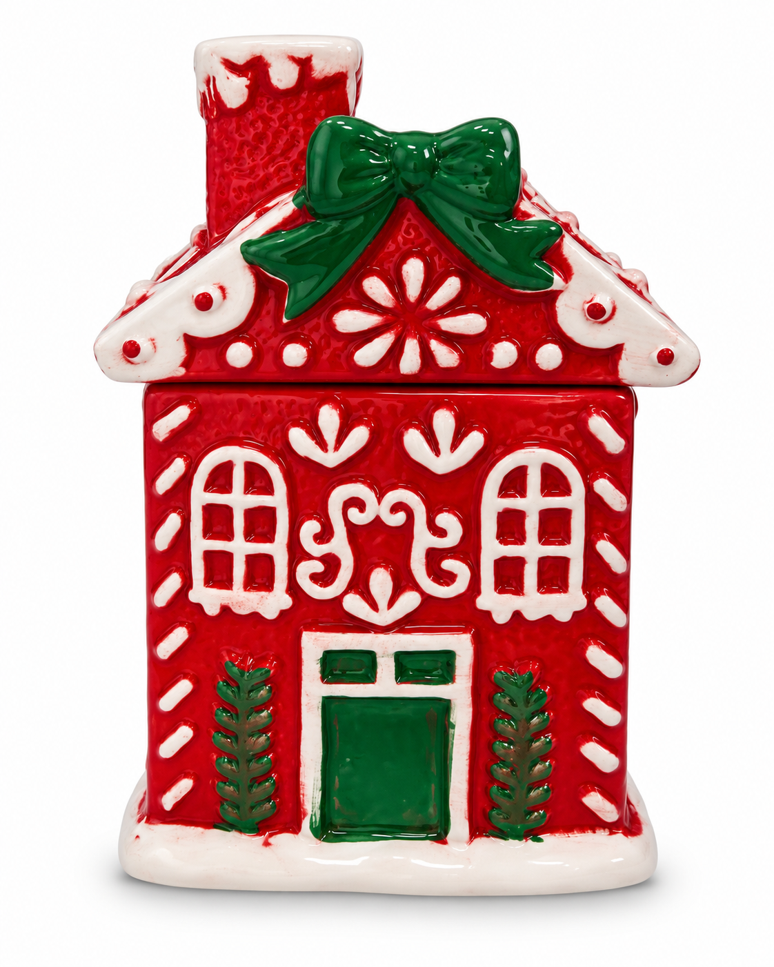 Casita navidad de cerámica 9.5*9.5*15cm