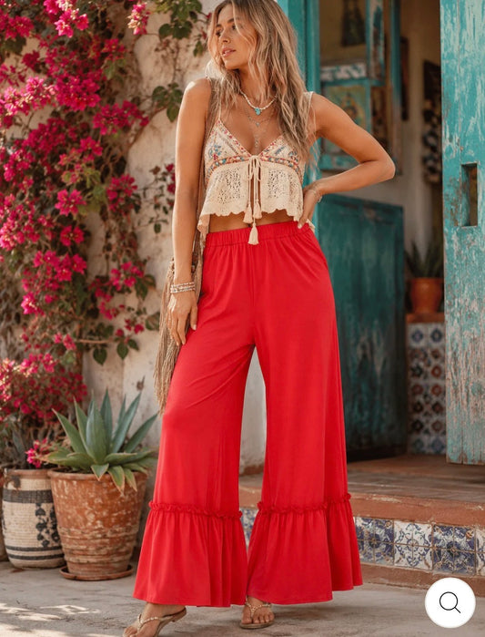 Pantalón Sevilla rojo
