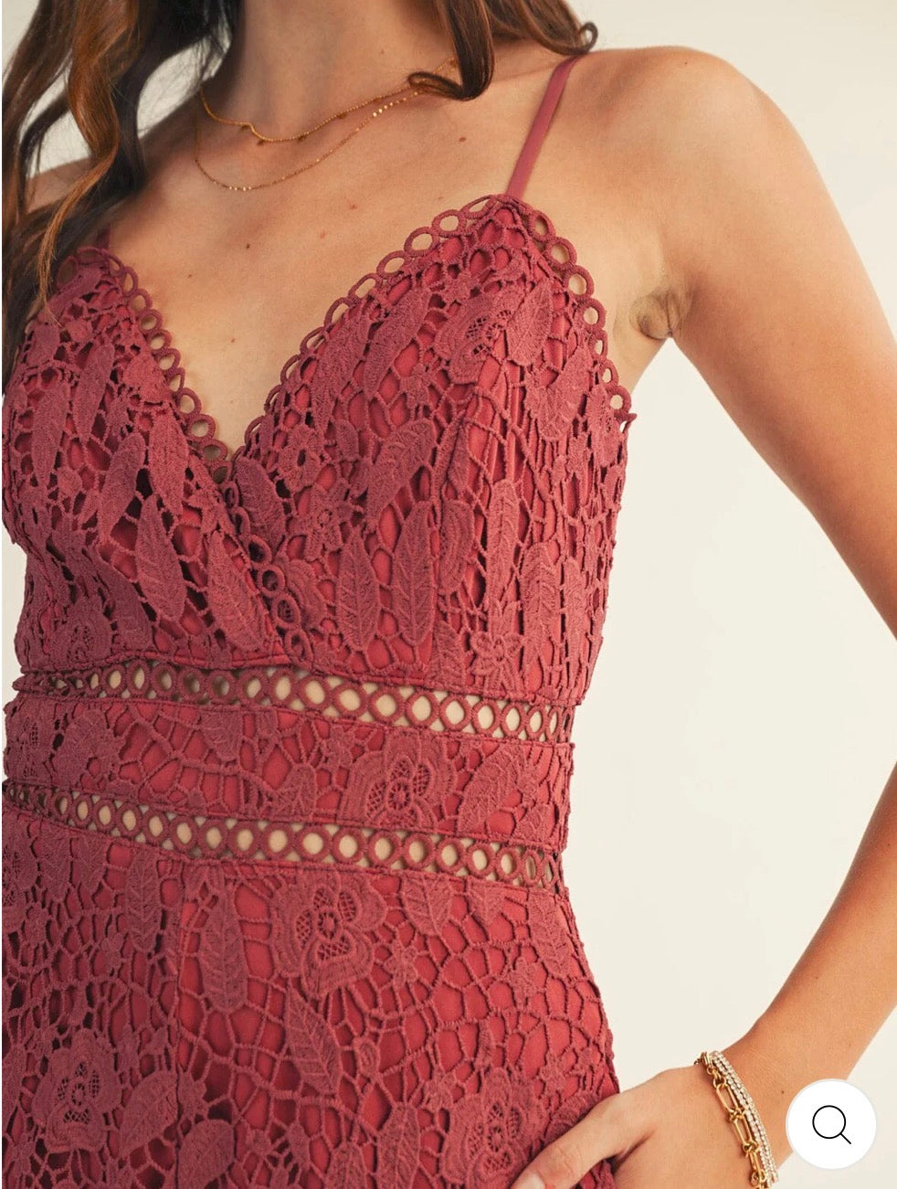 Jumpsuit rojo crochet
