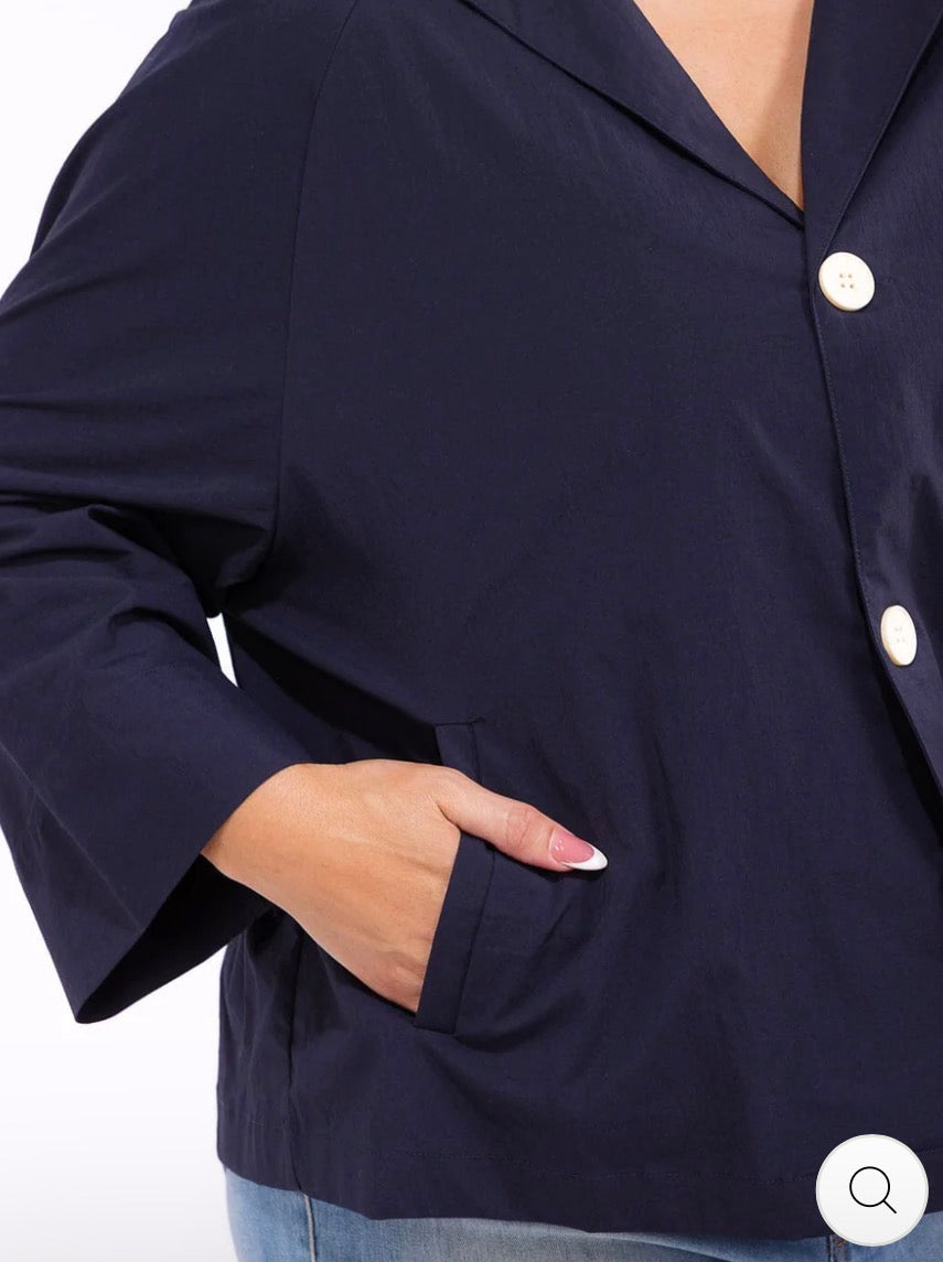 Blazer azul plus