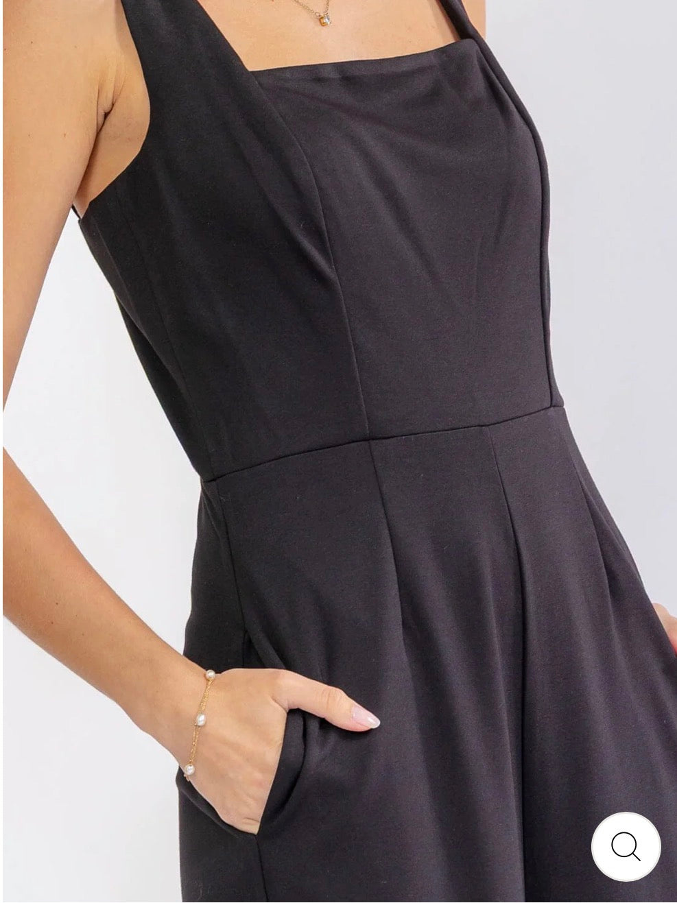 Jumpsuit negro wide leg