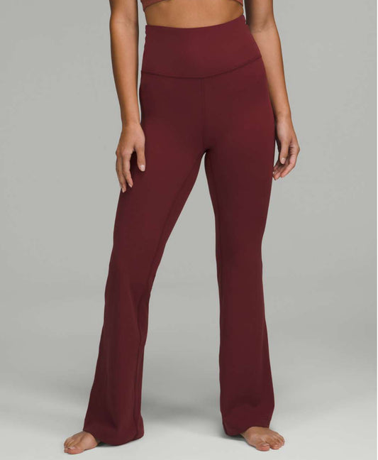 Red merlot groove SHR flared pant