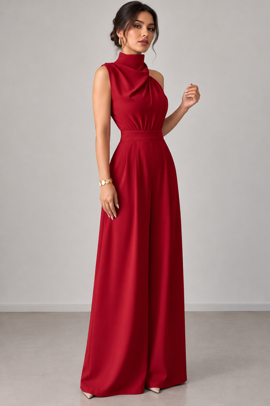 Jumpsuit rojo shoulder off