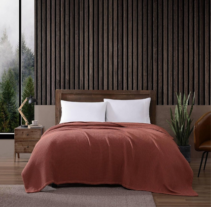 Eddie Bauer Waffle Weave Blanket Orange
Soft, Medium Weight, Softens Every Wash, Bedding, Bedroom Decor, 1 colcha, Twin