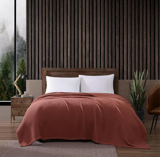 Eddie Bauer Waffle Weave Blanket Orange
Soft, Medium Weight, Softens Every Wash, Bedding, Bedroom Decor, 1 colcha, Twin