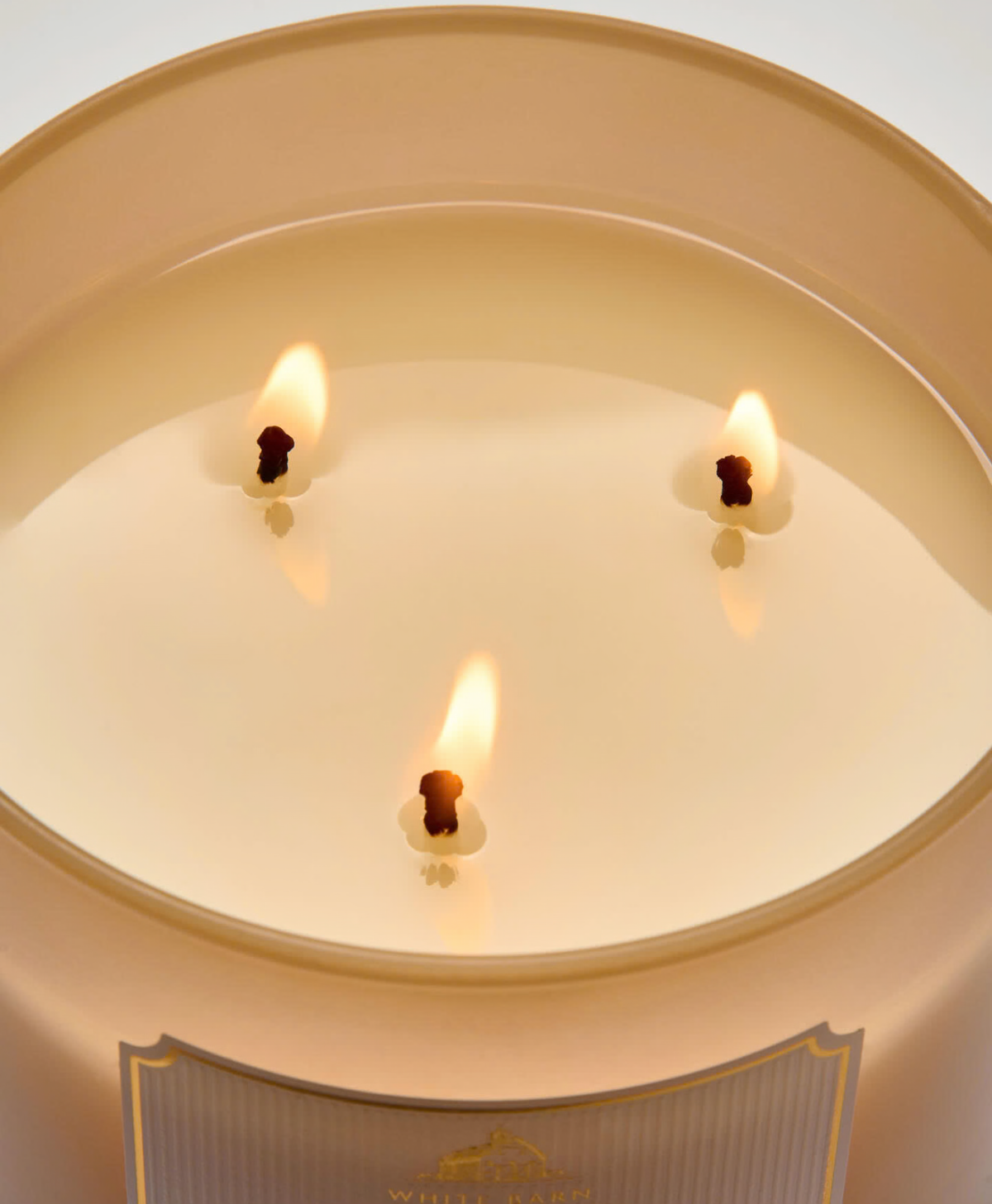 Cinnamon Spiced Vanilla - 3-Wick Candle - White Barn
