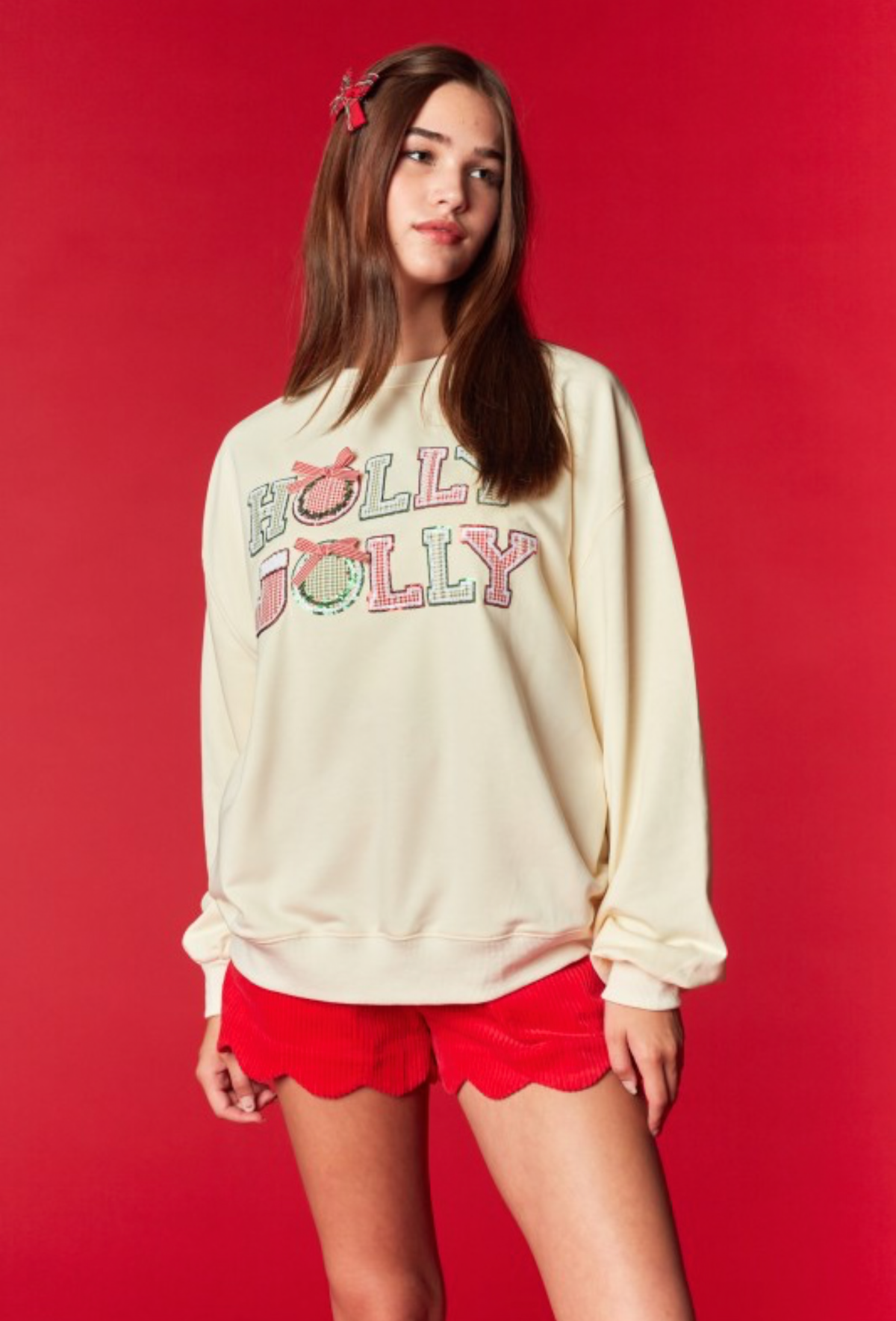 Suéter Holly Jolly Crema