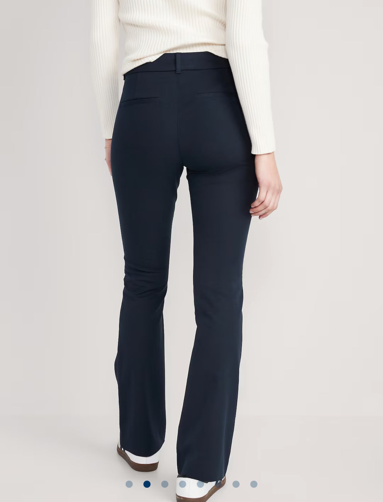 High-waisted pixie flare color azul marino OLD NAVY