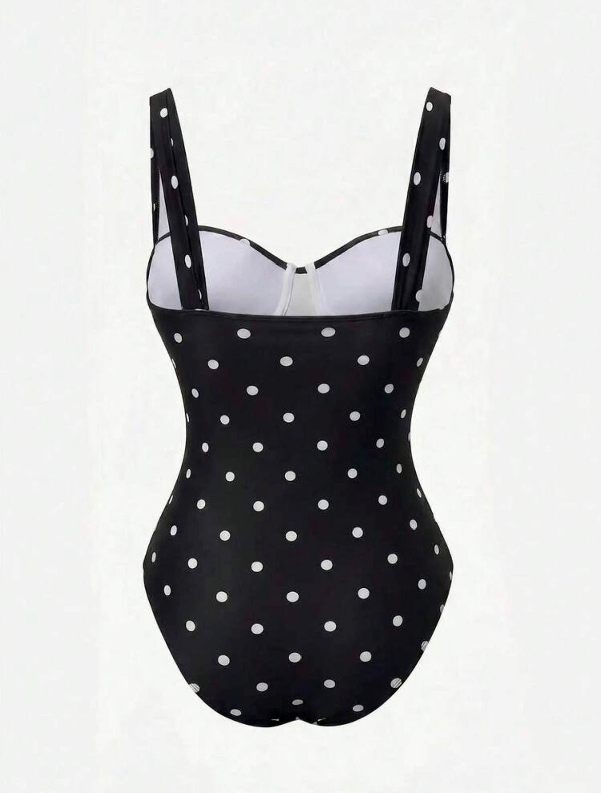Conjunto Traje de baño con falda polka dot (dos piezas)