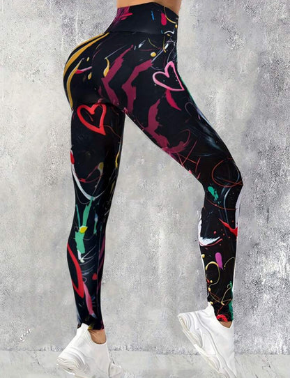 Leggings cintura alta multicolor