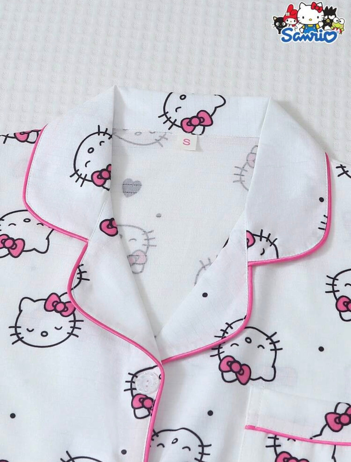 Pijama Hello Kitty blanca 2 piezas