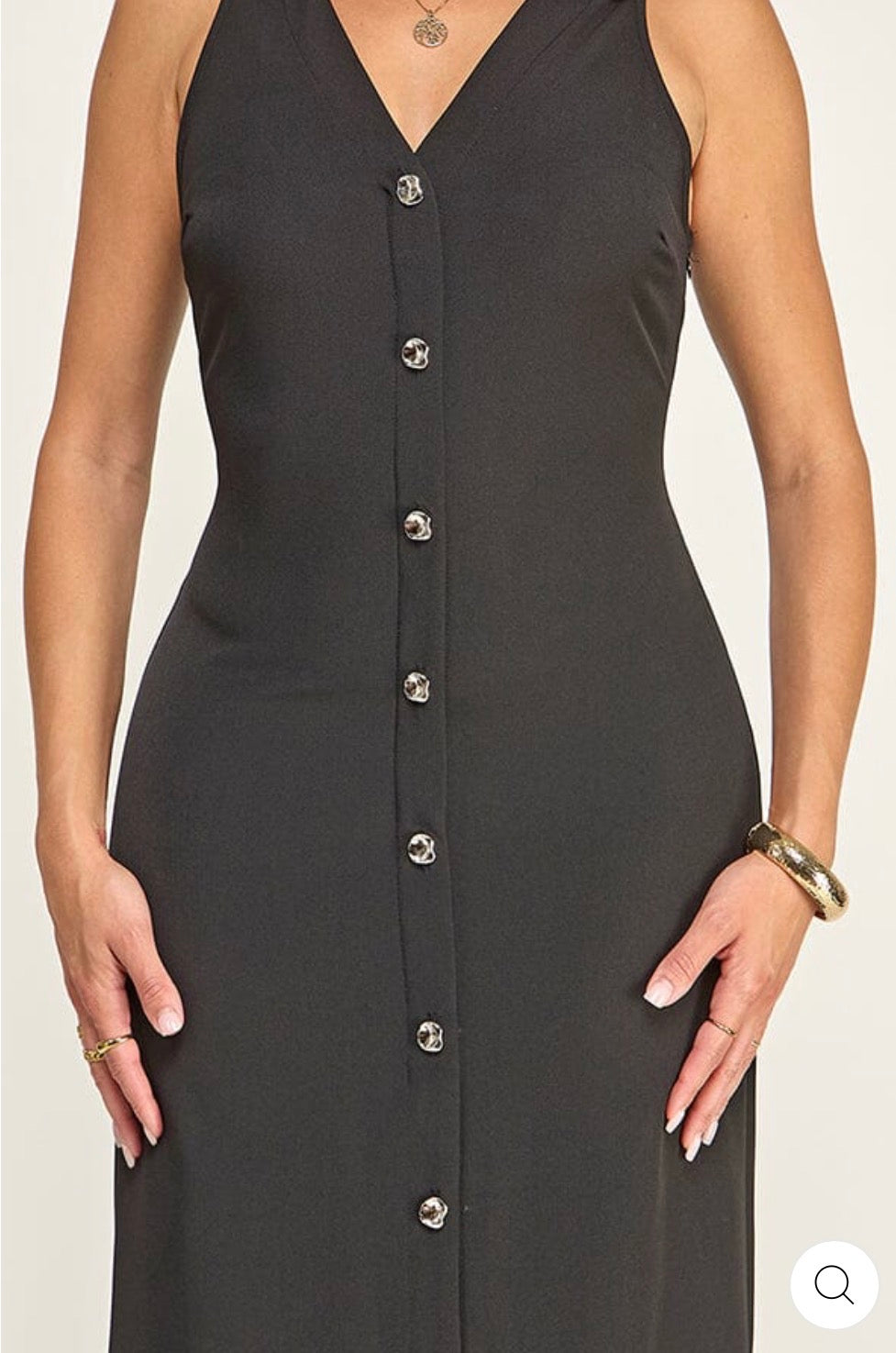 Vestido Alessia negro camisero