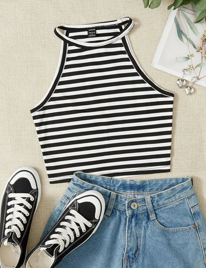 Camisa rayas blancas y negras