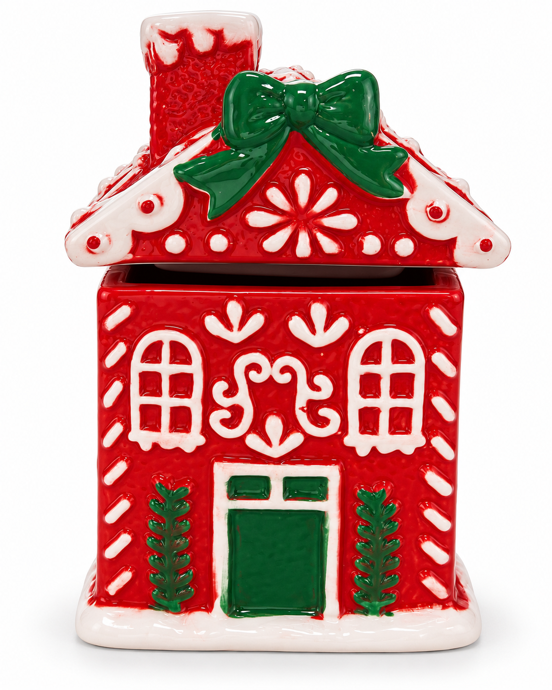 Casita navidad de cerámica 9.5*9.5*15cm
