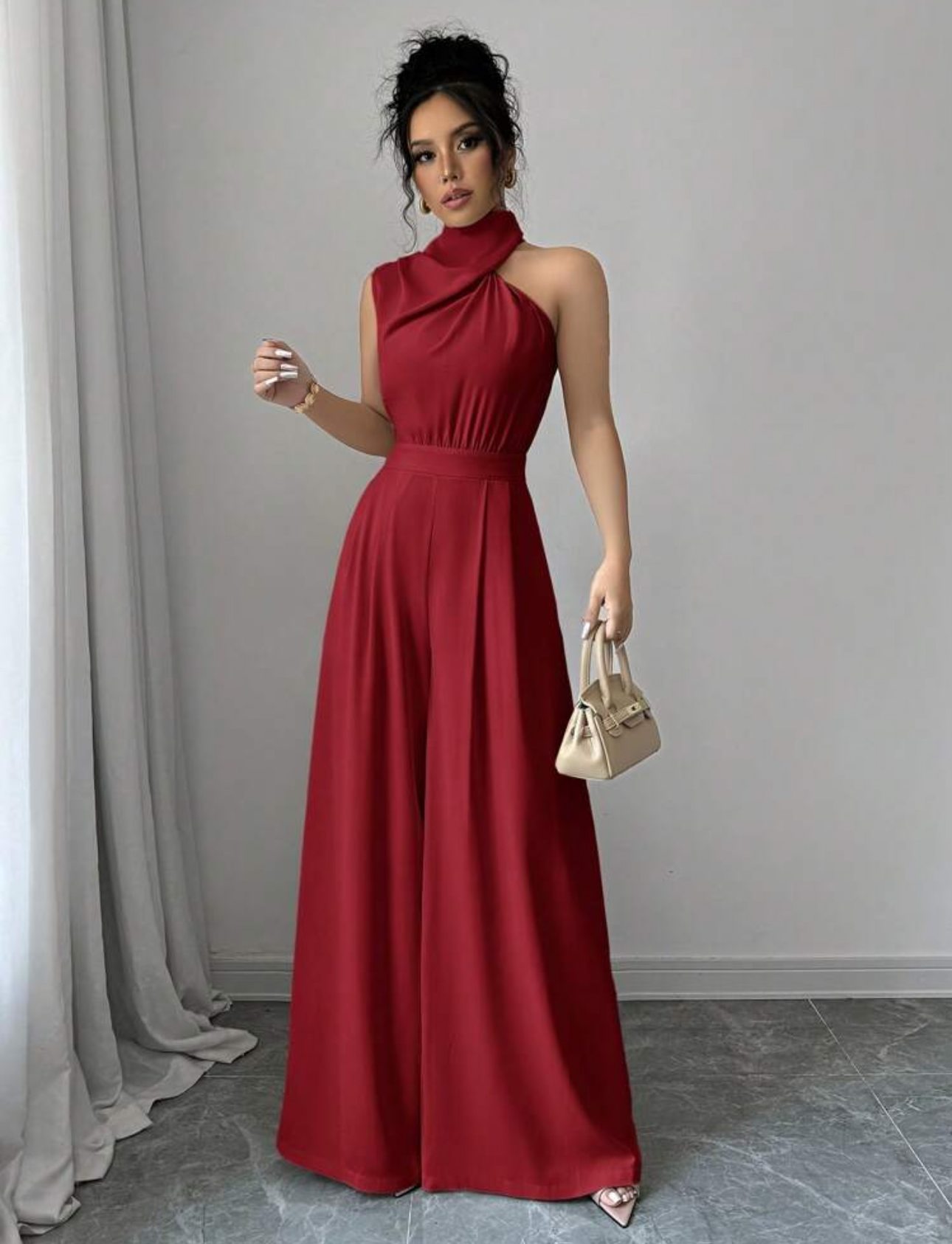 Jumpsuit rojo elegante