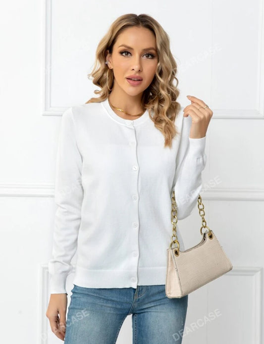 Sueter blanco con botones