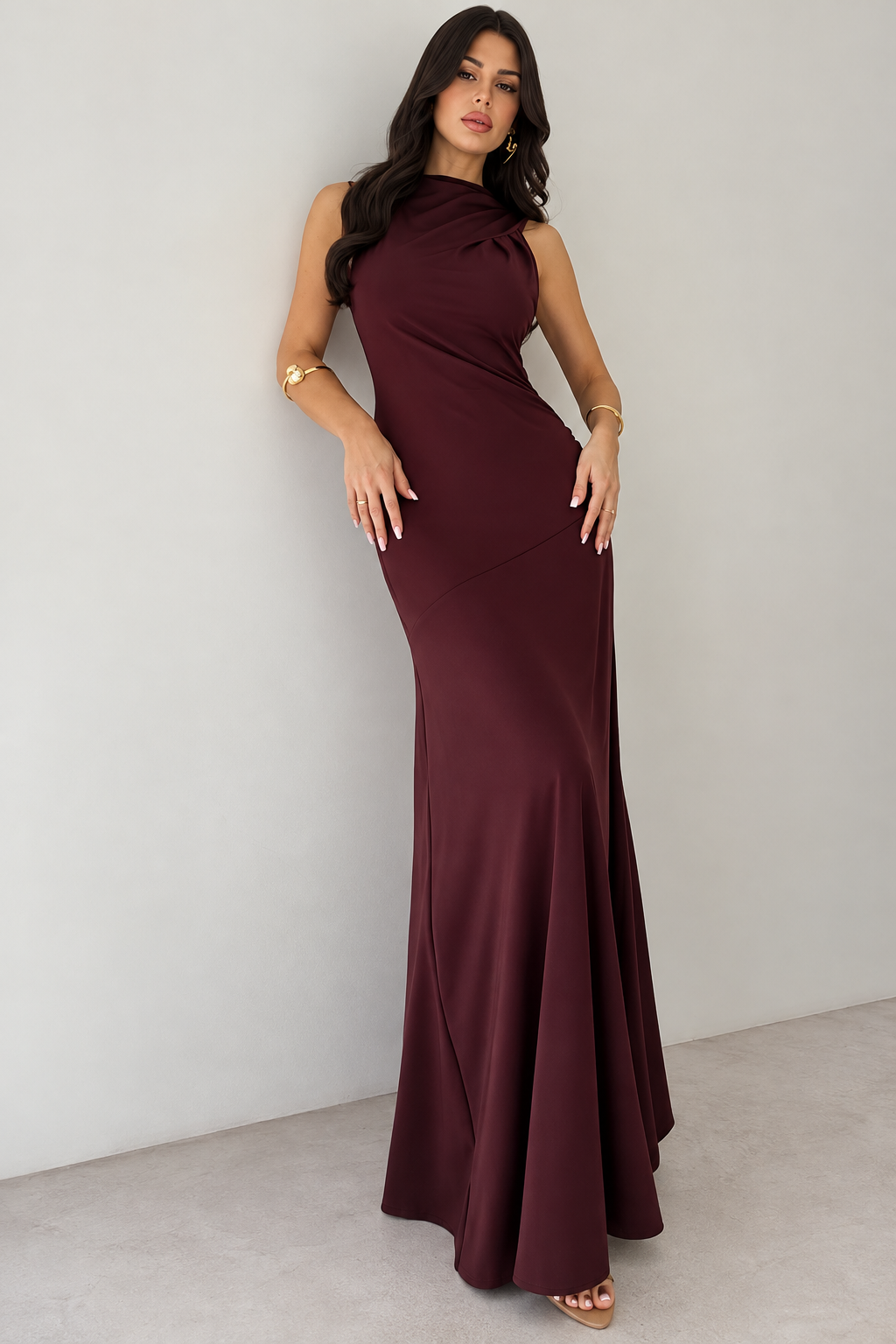 Vestido Valentina burgundy