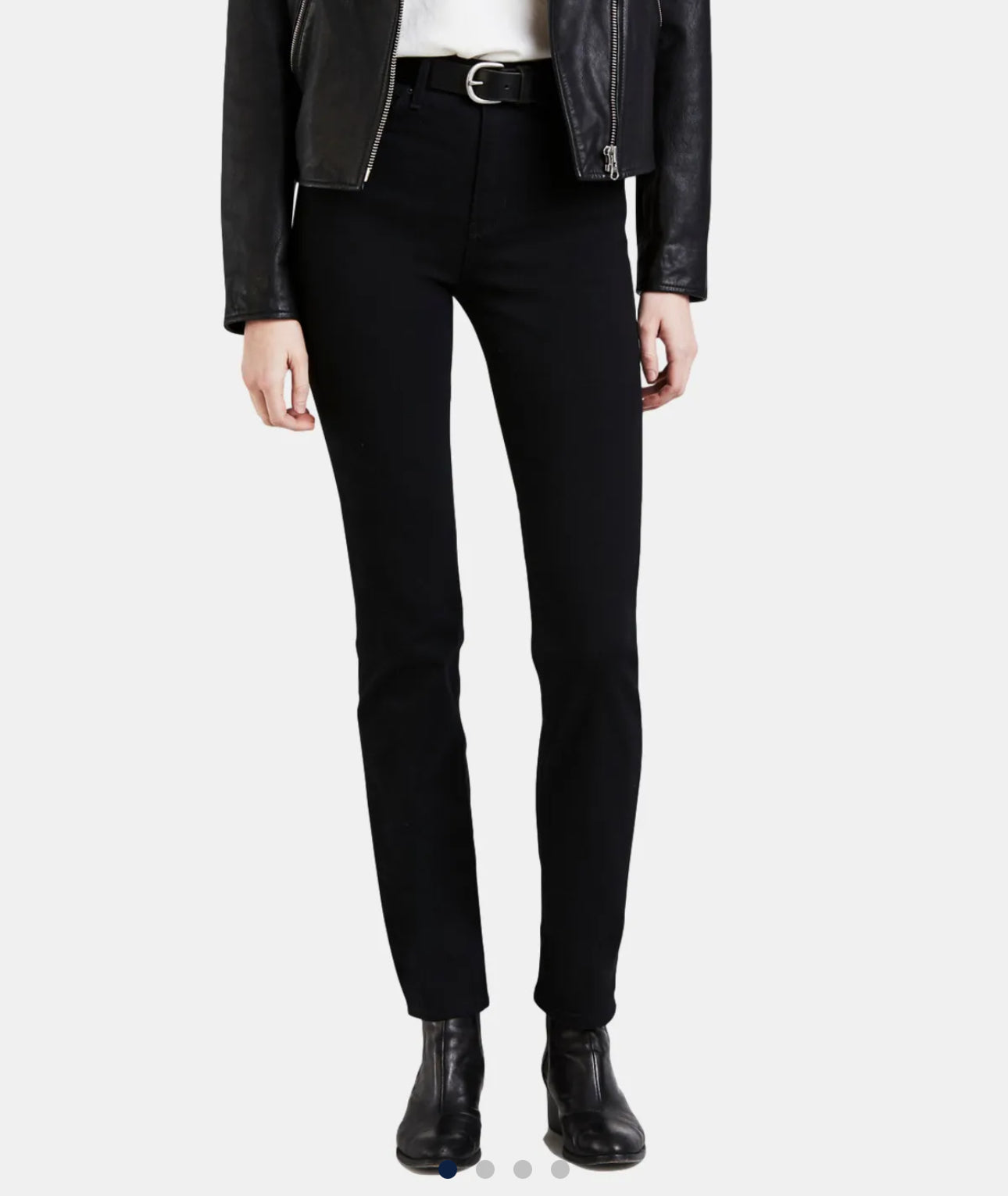 Jean LEVI’S slim straight color negro