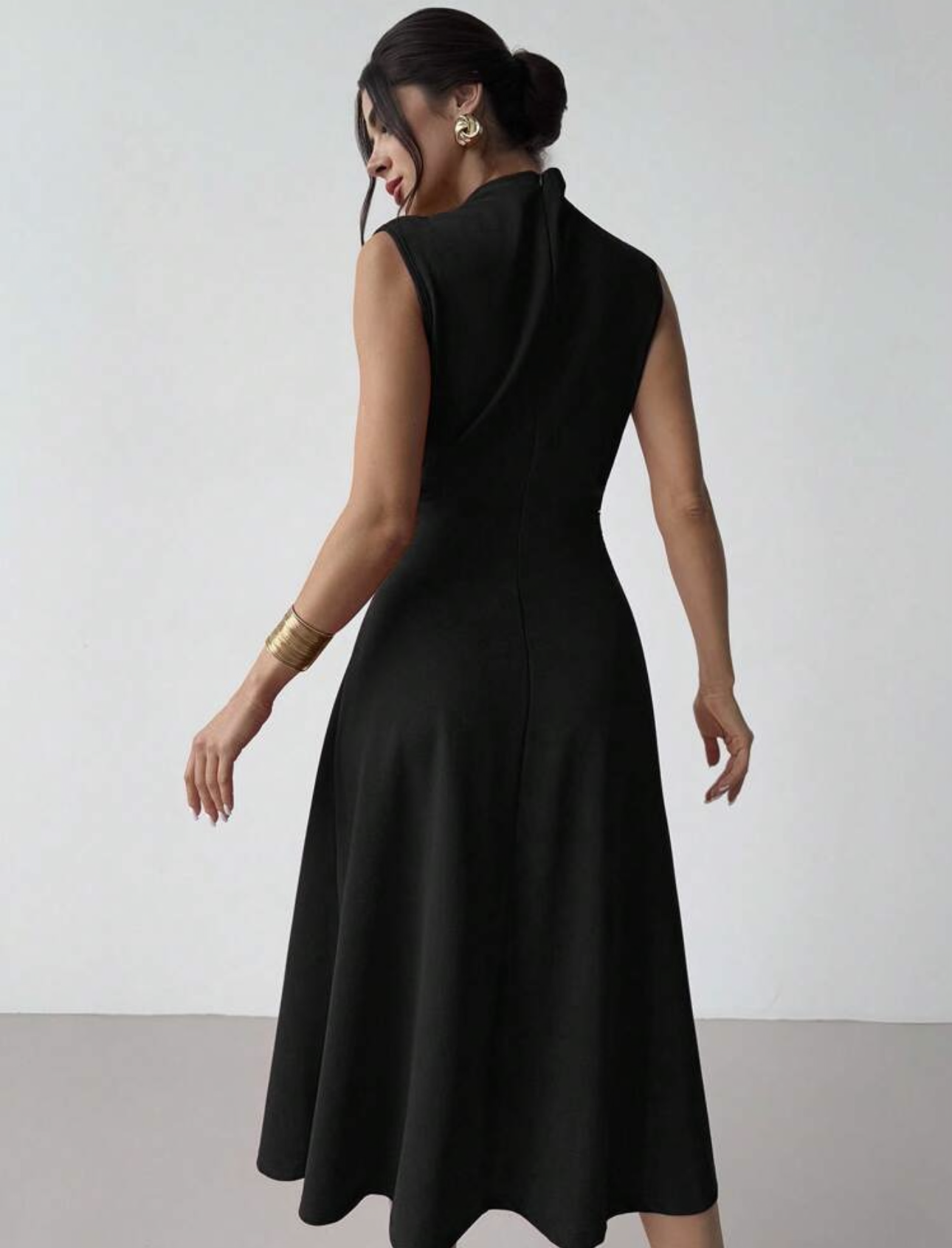 Vestido negro largo elegante